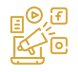 social media marketing icon Digital Hugg