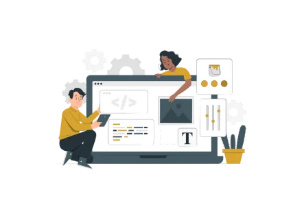 web Development section Digital Hugg